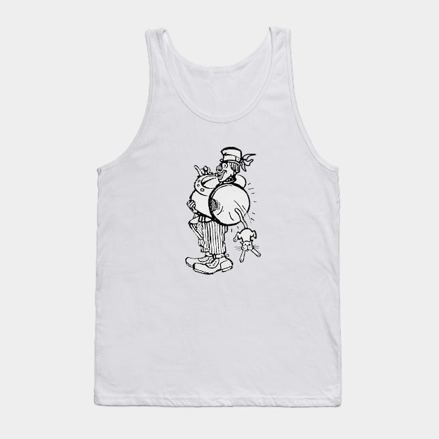 Play tuba and runaway cat Tank Top by Marccelus